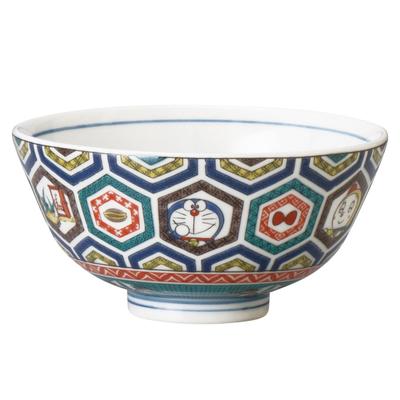Kinsho Pottery Tea Bowl Approximately 12cm Kutani Ware Old Kutani Style Tortoise Shell Made In Japan 008160 "Doraemon"