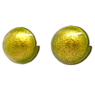 [Q8763] - Anise Green 'Nora' Designer Earrings - 15 Mm