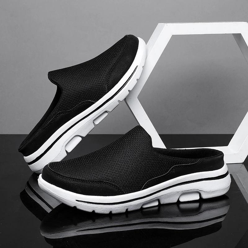 Fashion 2025 Men Slippers Summer Breathable Home Indoor Slippers Men Thick Bottom Slides Fashion Couple Walking Shoes Chanclas Hombre