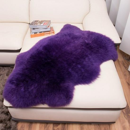 Australian Wool Sheepskin Rug: Long-Hair Irregular Bedside Mat & Sofa Blanket