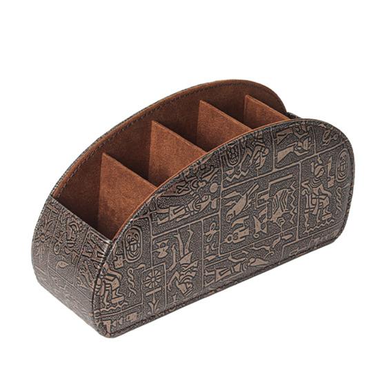 Remote Control Holder Storage Box with 5 Compartments Large Capacity Remote Control Storage