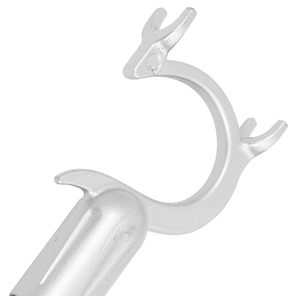 Retractable Clothes Rod Clothing Hanger Reach Pole Adjustable Lightweight Aluminum Reach Pole for Drying Clothes( Random Color )