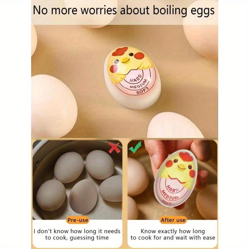 1pc Cute Egg Timer, Hard and Soft Boiled Egg Timer, Color-changing Egg Timer, With Sensitive Indicator, Kawaii Egg Timer Home Kitchen Egg Timer