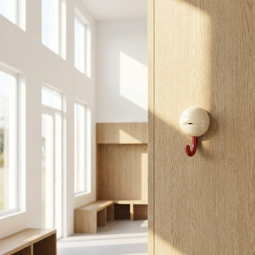 Non-Marking Wall Towel Hooks Round Head Kitchen Storage Hooks Practical Suction Cup Hooks  for Home