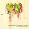 1 Pcs Artificial Wreath Flower Leaves Festive Party Supplies Vase Accessories Wisteria Rattan Christmas Decoration Home Decor
