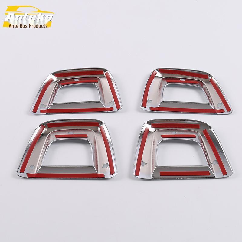 Front Bumper Guard Sticker for 16 GLC Models - Electroplated Decorative Trim for Lower Guard.