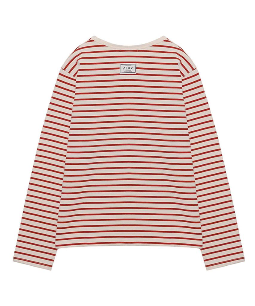 Eilubeu Loose Fit Striped T-Shirt Aarcts003D