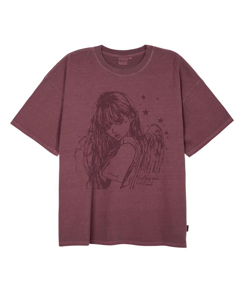 PRIMATE 404 Heaven Oversized Pigment Short Sleeve T-Shirt 4 Colors