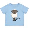 Inktastic Μπα. Χαριτωμένο Σχέδιο Προβάτου Παιδικό T-Shirt για Νήπια Αγόρια Ζώο Φάρμας Πρόβατο Αρσενικό Κορίτσι Παιδί