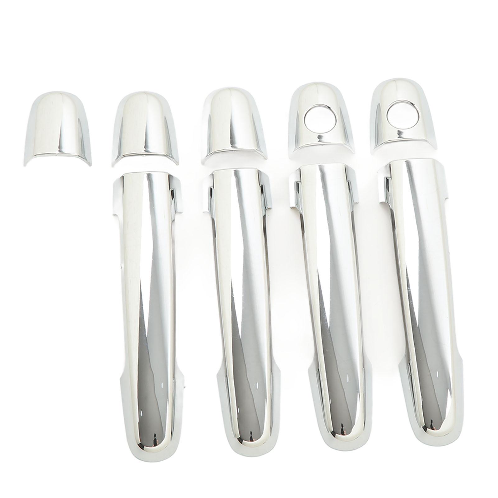 

8 Pcs Car Exterior Door Handle Cover ABS Chrome Door Protector with Keyhole for Camry 02‑06