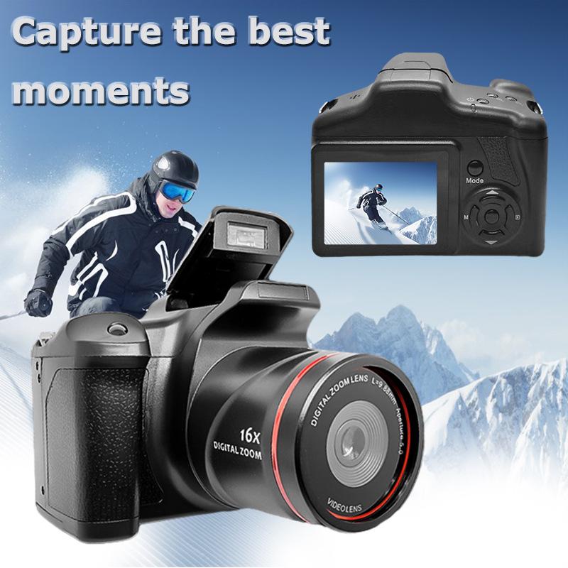 Cameră Digitală de Înaltă Definiție XJ05 cu Înregistrare Video & Microfon, Lupă și Camcorder SLR.