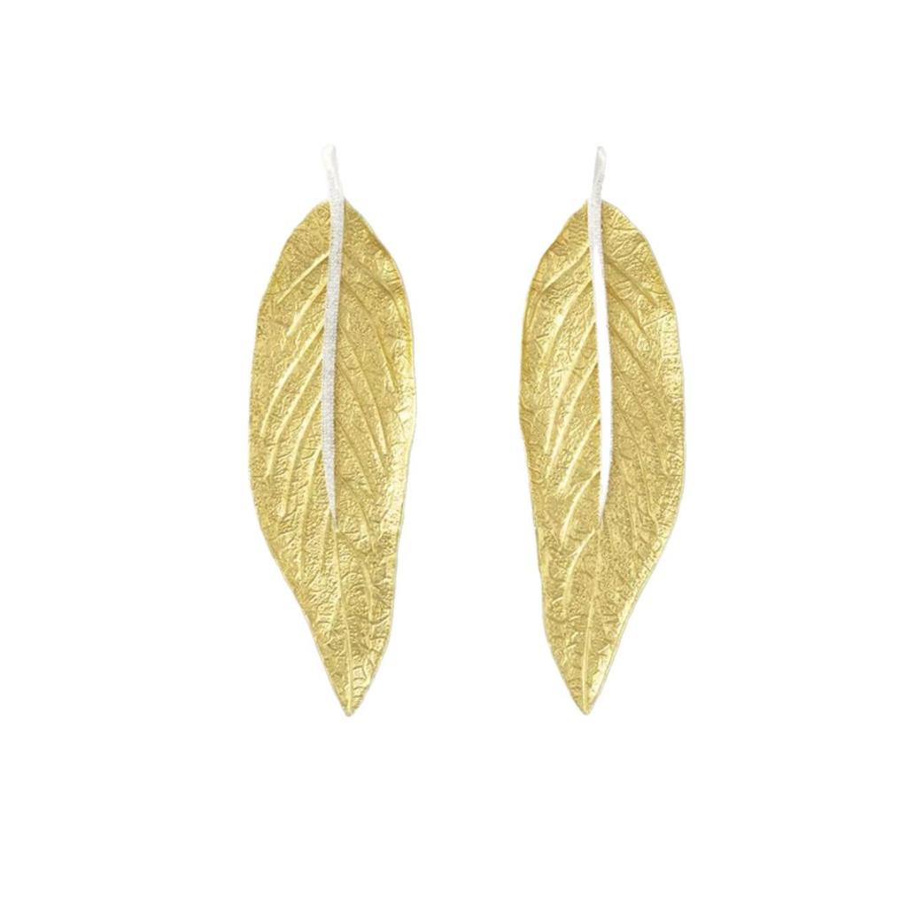 Laurel Leaf Dangle Earrings - Simple, Stylish, Light Luxury Fashion Accessory