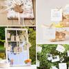 100Pcs Wooden Clothespins Multi-Functional Reusable Mini Wooden Clips with Jute Twine for Photo Wall and DIY Craft