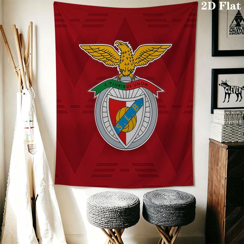 Benfica LOGO Wall Hanging Printed Fabric Blanket Decorative Tapestries for Bedroom Living Room Home Decor
