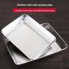 Sikezhuo Stainless Steel Deep Storage & Serving Trays (2-Pack)