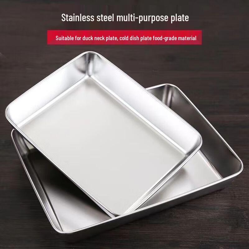 Sikezhuo Stainless Steel Deep Storage & Serving Trays (2-Pack)