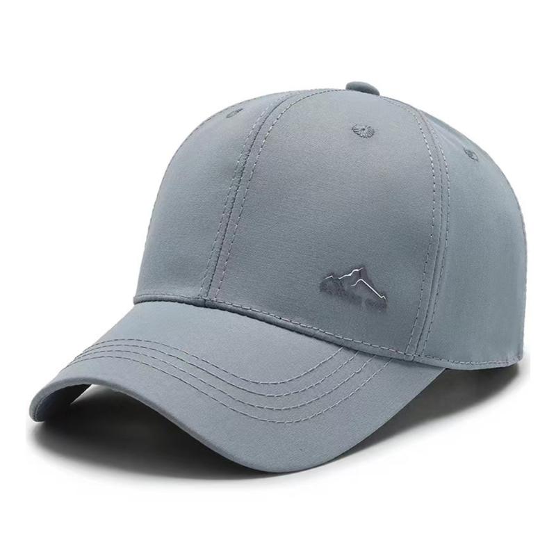 

Adult Baseball Hat with Mountain Print Adult Breathable Visors Hat Gathering Teen Sunproof Hat for Outdoor Adventures серый