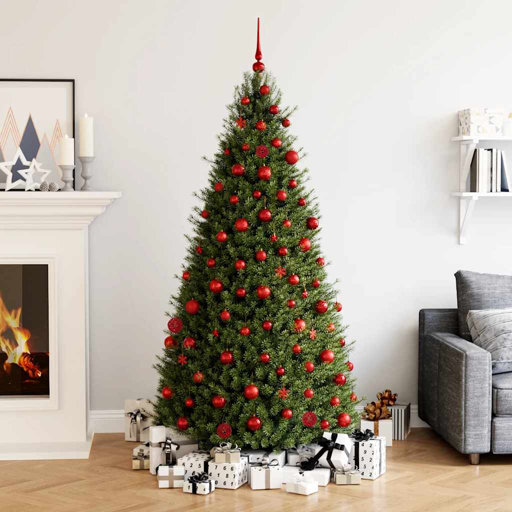 111 pc Christmas Ornament Set Red Polystyrene