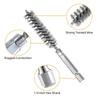 6Pcs Stainless Steel Wire Brush Set Hex Handle Drilling Cleaning Tools for Grinding, Polishing & Rust Removal
