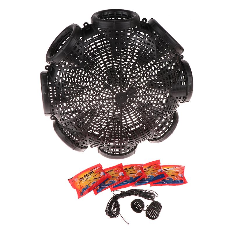 Black Fish Net Cage Fishnet Finless Eel Loach Trap Fishing Pot Durable Plastic Container Mud Cage Container Fishing Traps