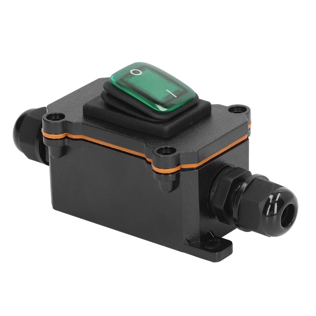 4 Pin 2 Position Inline Cord Switch with Rocker Button IP65 Waterproof On Off Outdoor Toggle Switch