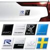 1pcs Car Accessories 3D Aluminum Logo Indoor Decoration Fender Trunk Stickers For Volvo Rdesign T6 AWD C30 C70 S40 S60 S70 S80