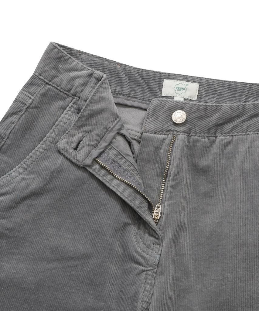 COVERNAT WOMAN Semi Bootcut Corduroy Pants Ash Blue