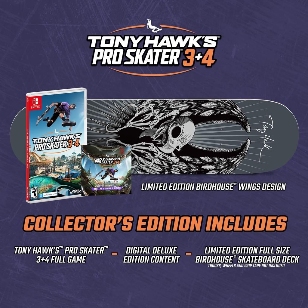Tony Hawk Pro Skater Edition North Switch 3+4 Collector's (Import America) –