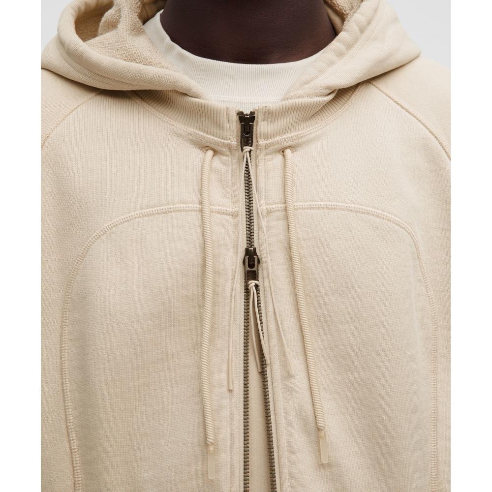 Lululemon Men S Removable Hood Full Zip Hoodie  SlnSh Collection Natural Ivory