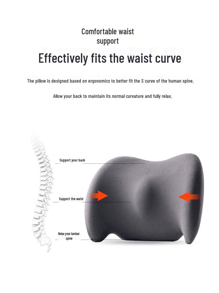 Car Cushion Lumbar Support Seat Back Pad Pillow