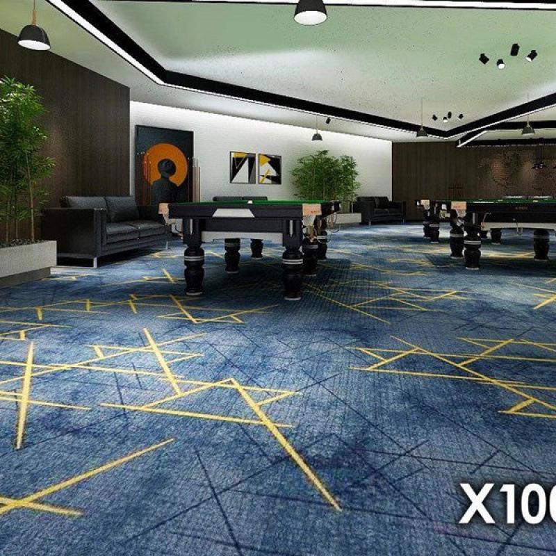 Luxury Printed Carpet for Hotel Billiard, Game, and Recreation Rooms – Wall-to-Wall Hallway and Private Room Flooring