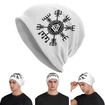 Viking Mythology Vegvisir Shield Valhalla Unisex Adult Beanies Caps Knitting Bonnet Hat Warm Hip Hop Autumn Winter Skullies Hats