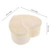 Valentines Day Heart Shaped Gift Box for Storage 3Pcs Marble Pattern Design