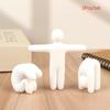 3/8Pcs 3D Printed Human Figurine Ornament Diy Paintable Mini Human Figure Statue Model For Desk Decorative Display Toys