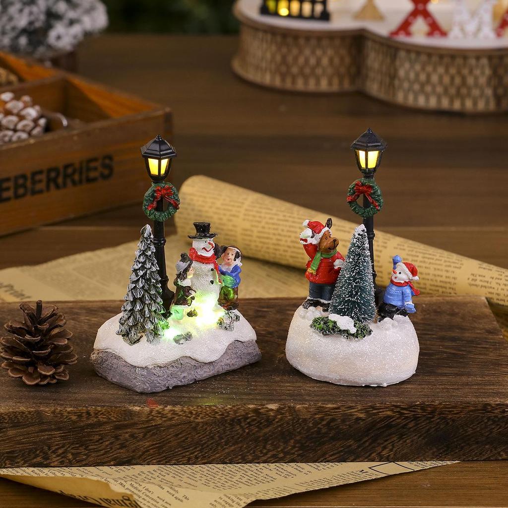 Harz Weihnachts-Minihaus Nachtlicht-Ornament - Kindergeschenk