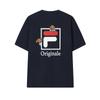 FILA Original Classic Versatile Comfortable T-Shirt Men tops Legendary-Blue F61M629103FNV