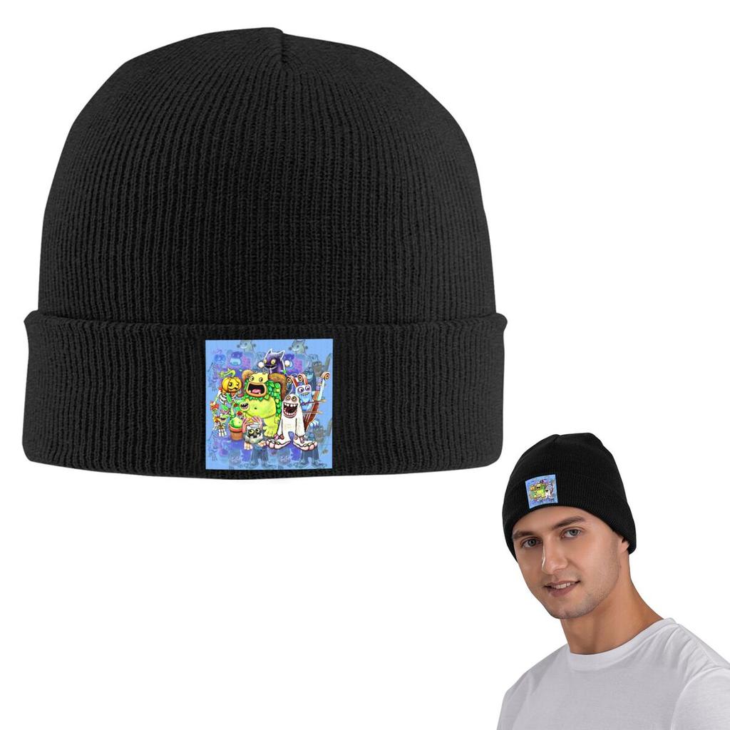My Singing Monsters Characters Warm Knitted Cap Hip Hop Bonnet Hat Autumn Winter Outdoor Beanies Hats for Unisex Womenx Adult