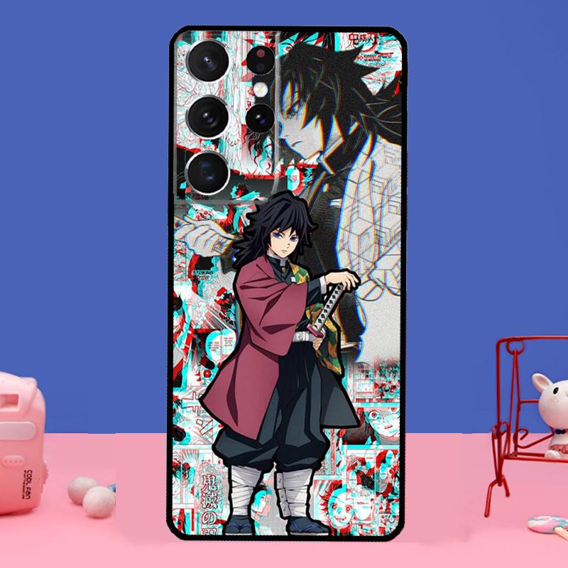 Giyu Tomioka Demon Slayer Kimetsu no Yaiba Case For Samsung Galaxy S21 Ultra S20 FE S9 S10 S21 Plus Note 20 S22 Ultra Full Cover