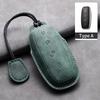 Leather Car Key Case Cover for BYD DENZA D9 2025 for Denza D9 DM-i 2025 2025 Auto Key Fob Shell Car Styling Keychain Accessory