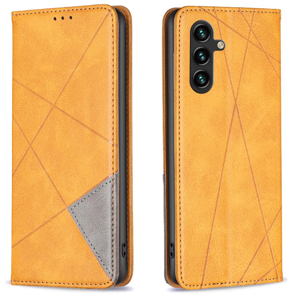 For Samsung Galaxy A16 5G/A16 4G Case Card Slots Geometry Imprint Leather Phone Cover