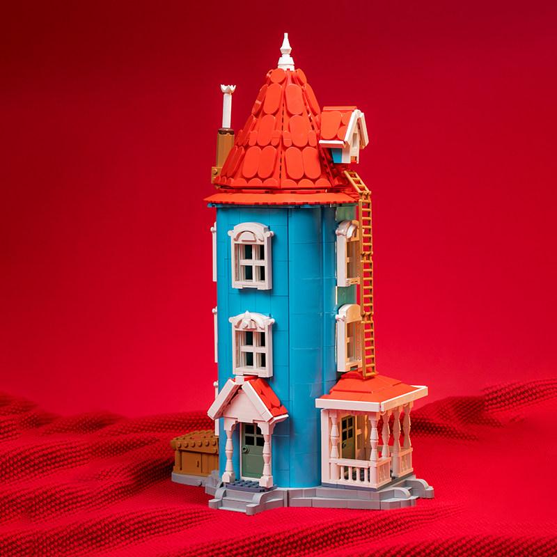 

Pantasy Moomin Home Building Blocks Anime Assembly Model Toy Collection Street Scene Desktop Decoration Children s Birthday Gift NO BOX