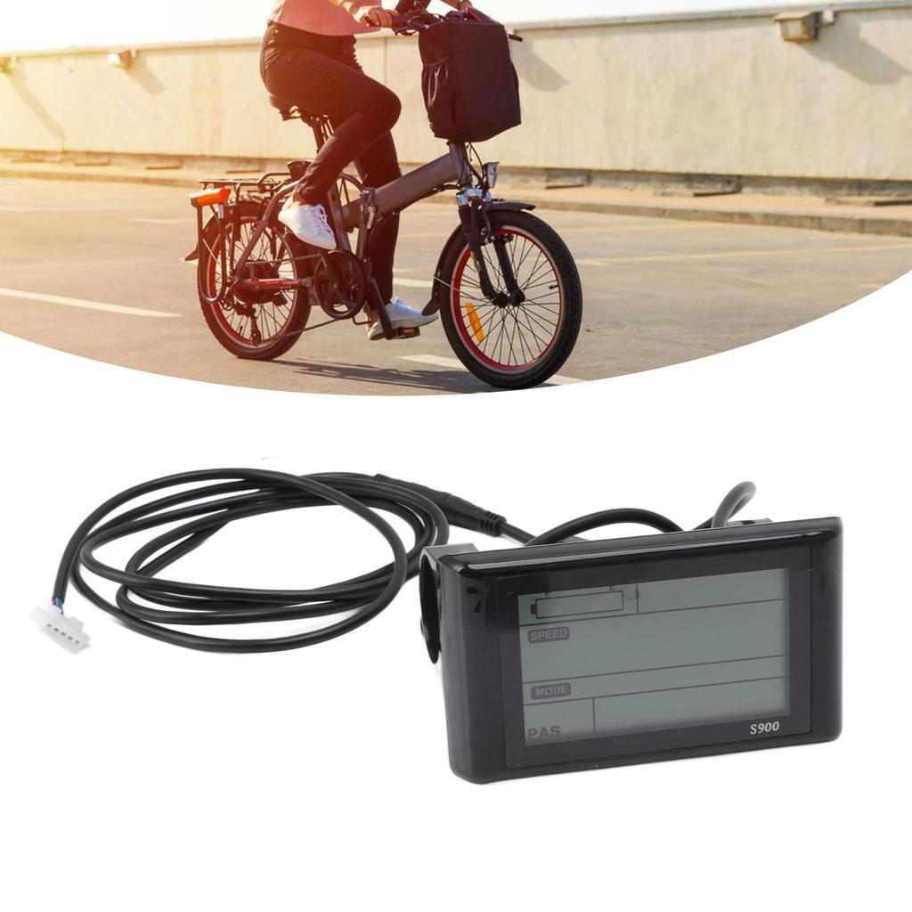 S900 Electric Bicycle LCD Display 24V 36V 48V Waterproof Real Time Recording for Scooter Electric Bike
