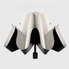 1Pc Manual Folding Umbrella Large Double Size Uv Protection Sun Rain Resistant Compact Shade Sunny And Rainy Umbrella