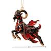 Acrylic Christmas Sheep Ornament Flat Cute Lamb Hanging Pendant for Xmas Tree Seasonal Home Decoration 1PC