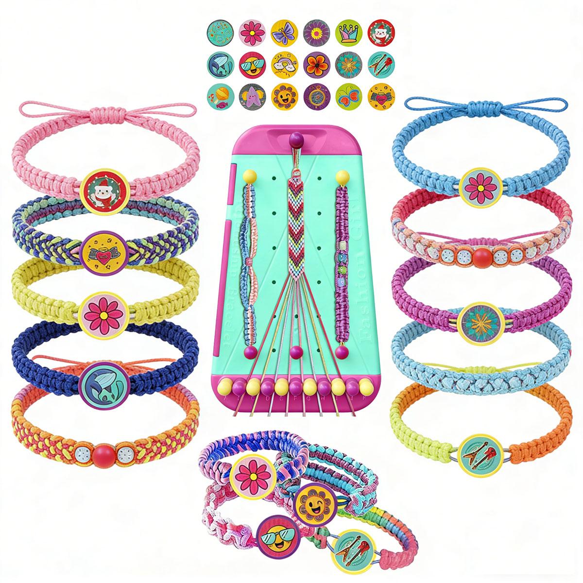 

Portable DIY Bracelet Red String Braiding Implement Fixed Implement Necklace Wooden Stand Home Multi-Functional Cord Holder