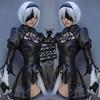 Eileen NieR: Automata 2B YoRHa Nr. 2 Cosplay-Perücken Typ B, Perfekt für Schulfeste, Halloween, Weihnachten und Kulturfeste