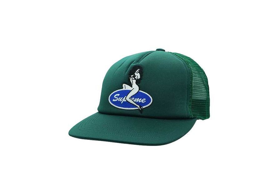 Supreme Pin Up Mesh Back 5-Panel Green One-Size