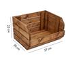 Modular Wooden Box for Shelf 37x30x22 cm Brown Container | GoodFreshDecor