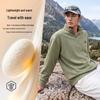 PEAK Men's Brushed Thermal Half-Zip Long Sleeve Sports Top