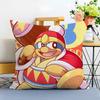 KKing Dedede Cushion Cover Washable Linen Pillowcase Soft  for Sofa Bed Cozy Home Room Decor